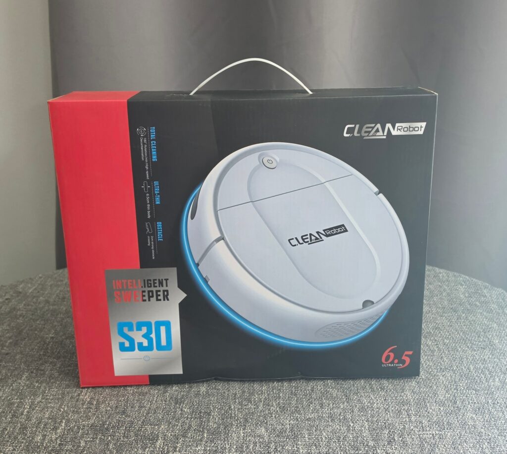 Clean Robot S30 Intelligent Sweeper Robotic Vacuum 6.5cm Ultra-Thin - Black (New in Box)