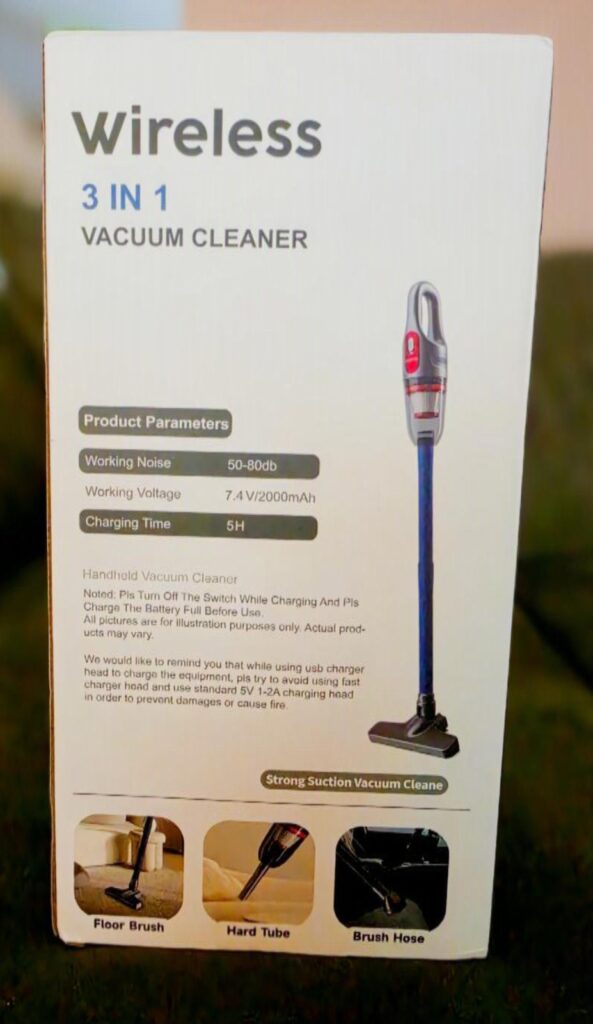 Title: 3-in-1 Wireless Stick Vacuum Cleaner – New In Box