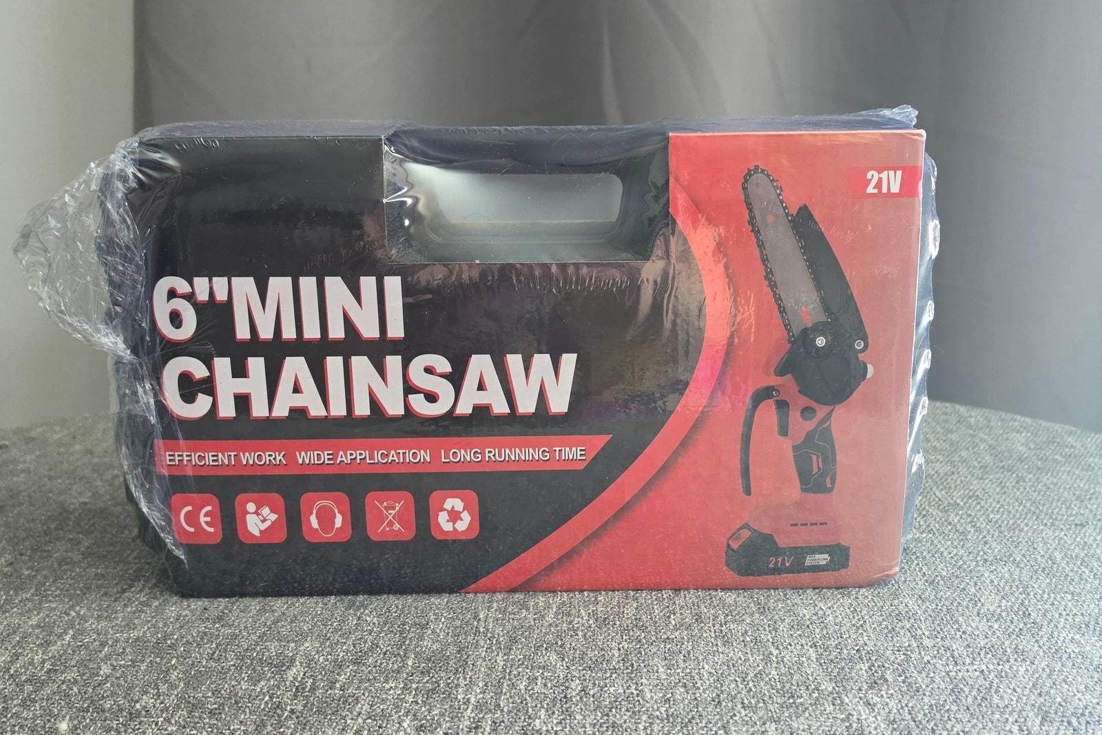 6" Mini Chainsaw Cordless 21V Battery Powered Handheld Electric Pruning Saw Kit (New in Box)