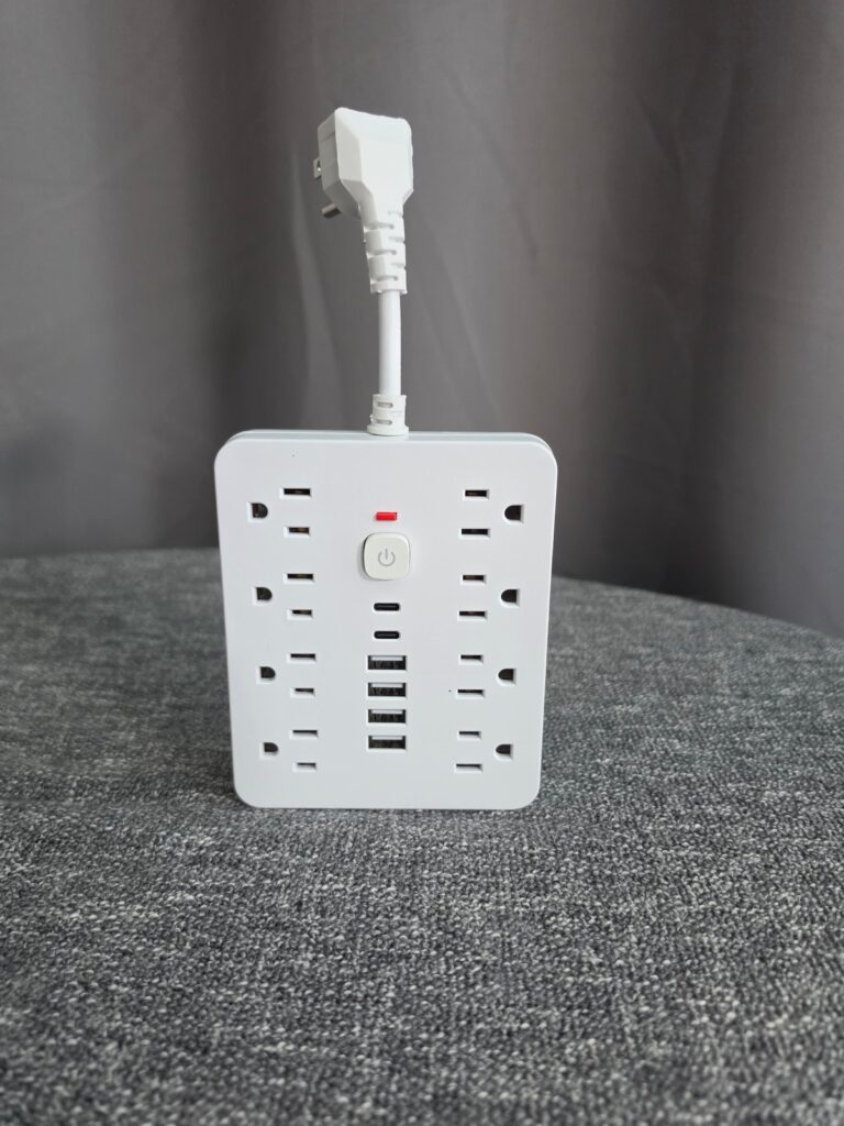 NEW 8-Outlet Power Strip with 4 USB Ports - Surge Protector